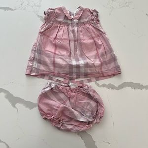 Burberry children size 3M dress pink